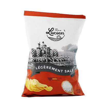 Les chips de Lucien - Légèrement salés - 125 g | Livraison de boissons Gaston